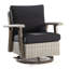 Chaise berçante d'extérieur en polyéthylène (PE) avec coussins Azalee-86817024