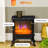 Alverta 15.25'' W Black Electric Fireplace