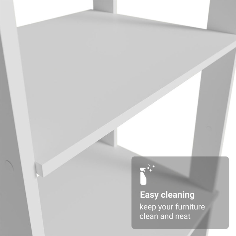  Armoire de rangement pour garde-manger avec 5 tablettes ouvertes 23 po L, Blanc