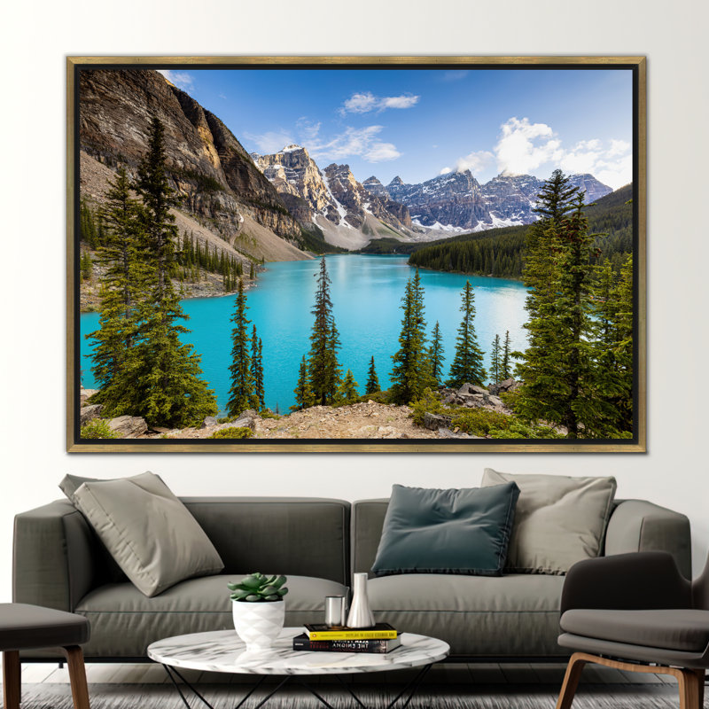 Print on Canvas, Gold Floater Framed, 80 cm H x 110 cm W