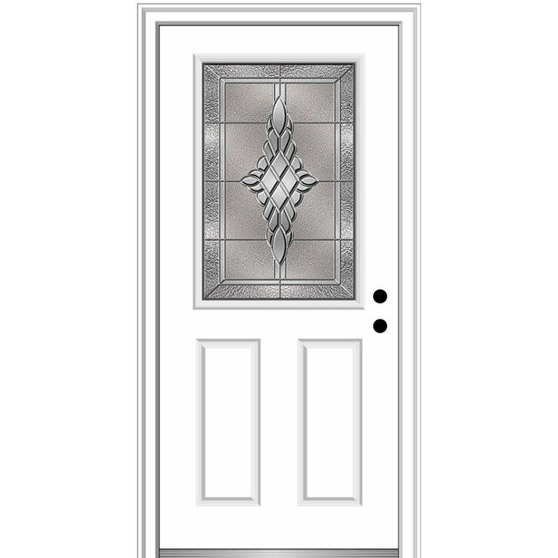 Grace Fibreglass Prehung Front Entry Door, 33" H x 81" W x 6" D, Right Hand/Inswing