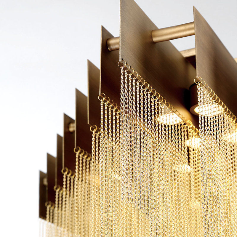 22 - Light Dimmable LED Square / Rectangle Chandelier