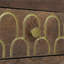 Table de chevet 3 tiroirs en bois de manguier - décorations modernes Mid-Century dorées