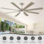 Grand ventilateur de plafond à 8 pales avec lumière DEL et caractéristiques intelligentes-730433873-730433884-731043408