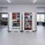 Armoire de rangement en métal blanc crème de 71 po, avec 4 tablettes réglables et des portes en acier pivotantes, pour une armoire de garage avec des portes verrouillables-445227803