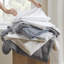 Taille de l'édredon et du drap rayé tissé, lavable à la machine en microfibre douce, idéal pour les petits espaces 7 avec des rayures discrètes, drap-housse infroissable respirant, chambres d'amis