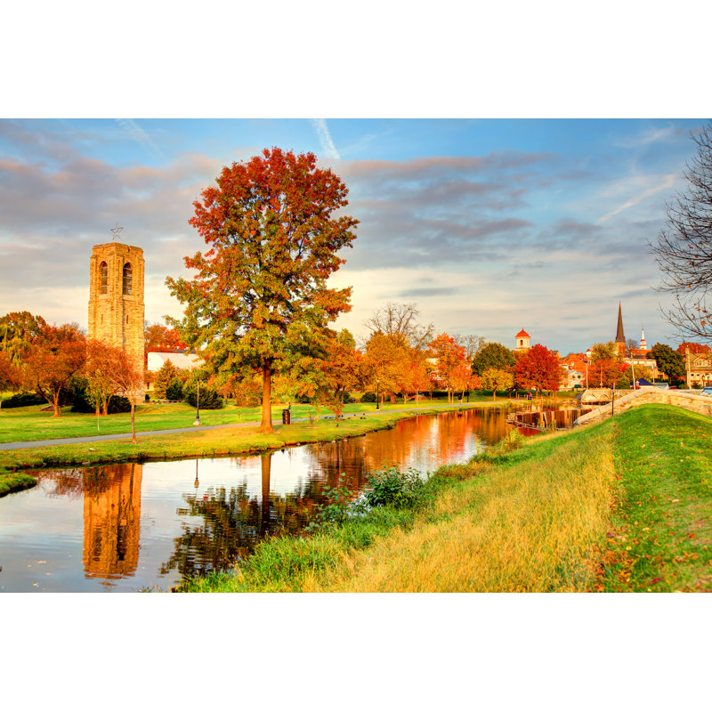 Autumn In Frederick by DenisTangneyJr - No Frame Print on Canvas, 30cm H x 46cm W