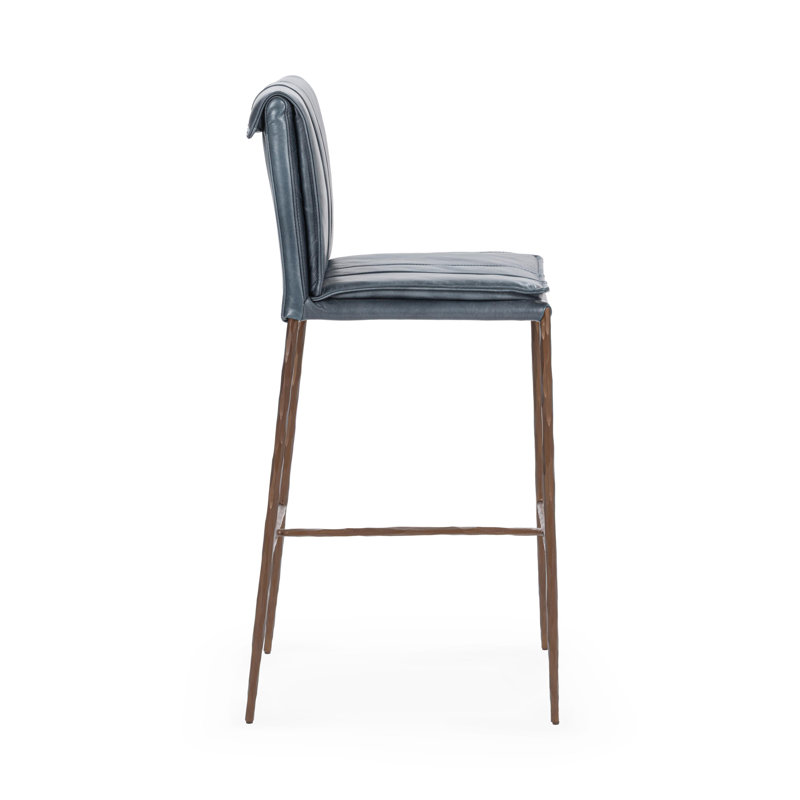 Mayer 26 Counter Stool Antique Brown, Ocean Blue, Bar Stool (31" Seat Height)