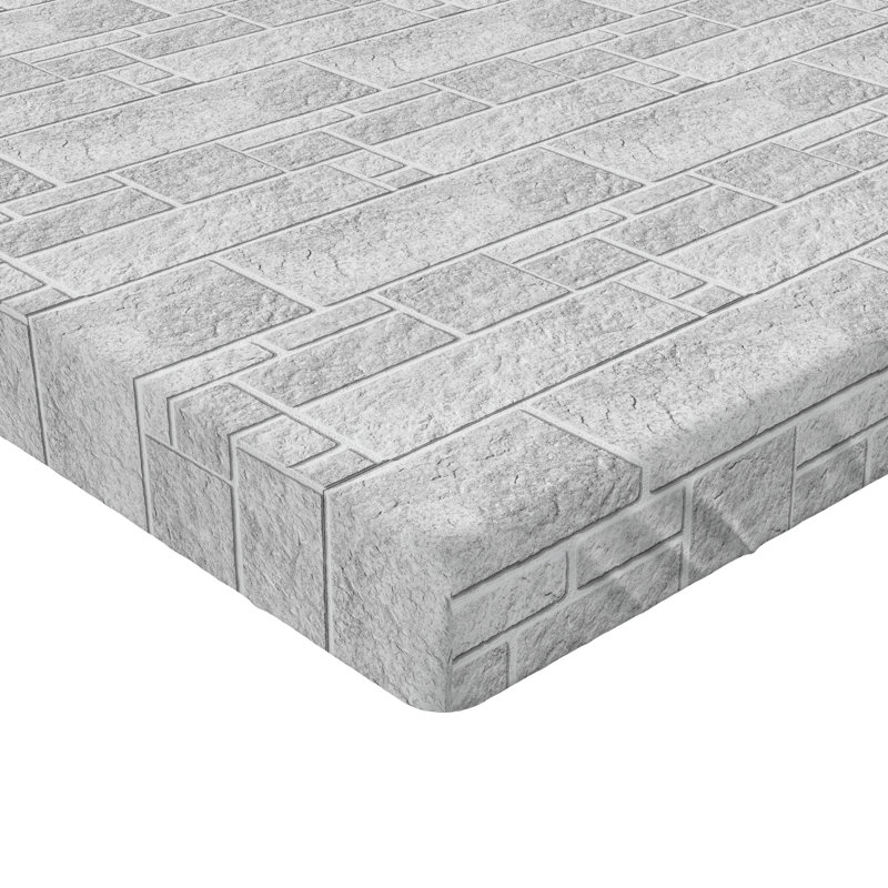 Drap-housse Ambesonne, Drap-housse simple TG, Gris pâle / géométrique