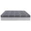 Matelas pour lit très grand de 14 pouces, gris, ressorts ensachés, mousse à mémoire de forme, couches en mousse, enroulé pour un lit très compact, très grand, lit, comprimé
