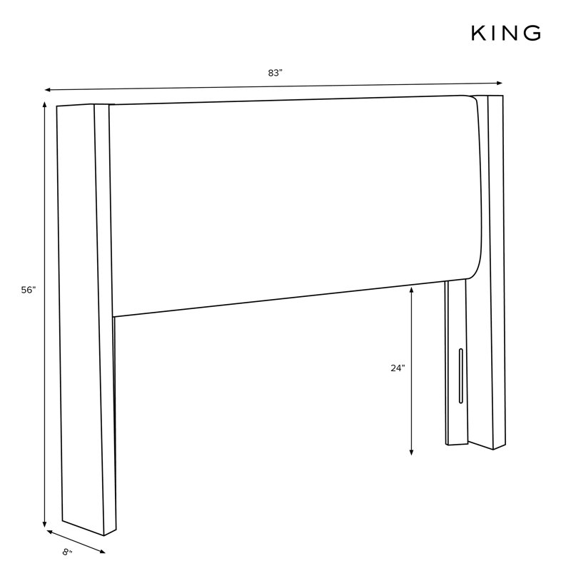 Knighten Upholstered Headboard, Queen, Shantung Khaki