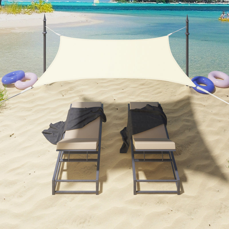 Dulac Square Shade Sail, Cream, 500cm H x 500cm W x 0.2cm D
