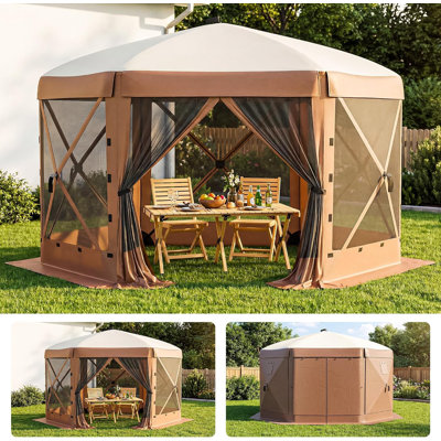 Pavillon de jardin escamotable 10 x 10 pi 6 côtés