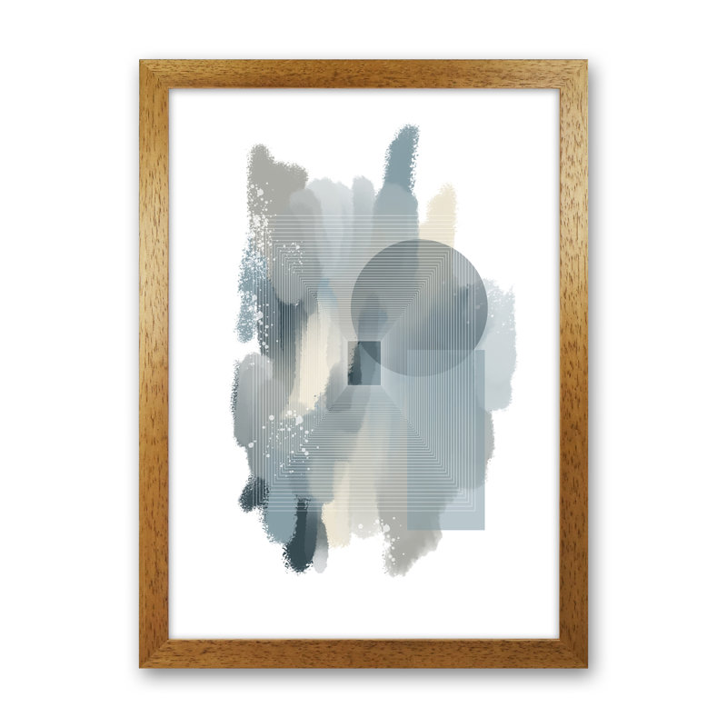 Colour Painting 2 - Print, 59.4cm H x 42cm W x 3cm D, Oak Framed