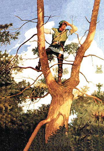 Reproduction d'art, "In the Fourche" par Nc Wyeth