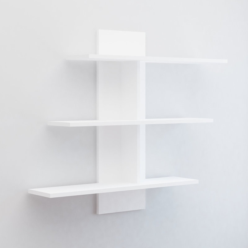 Tablette décorative 3 pièces Croom, Blanc