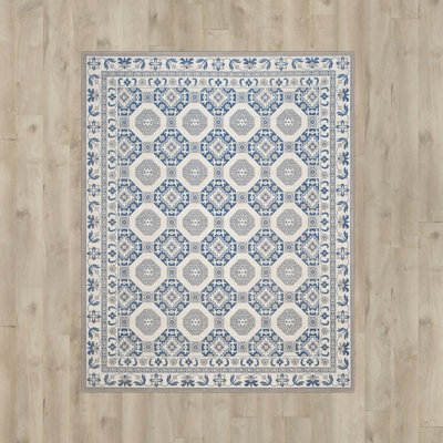 Everlee Geometric Cotton Hand Woven Area Rug