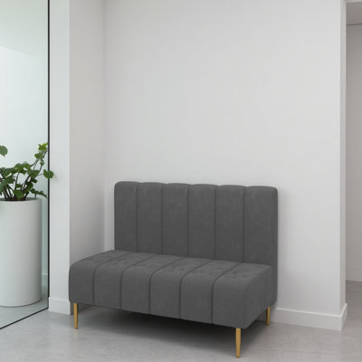 Bancs de réception en velours avec dossier