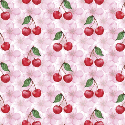Vinings Cherry Berry 1 Piece Wrapped Canvas Painting