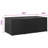 Outdoor Storage Box With Gas Lift, 71 Inch Rectangular, Black Rattan