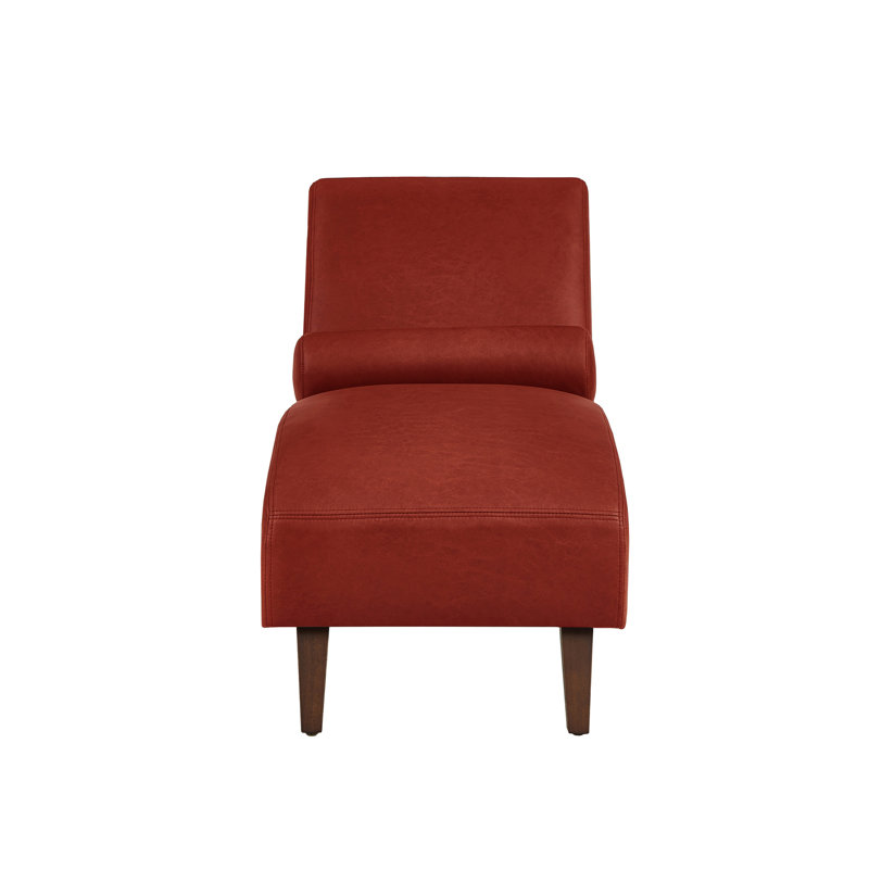 Chaise longue rembourrée, Red