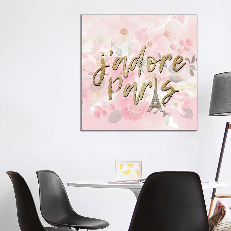 Paris Blooms II by Kimberly Allen - Wrapped Canvas Print, 93.98 cm H x 93.98 cm W x 1.91 cm D
