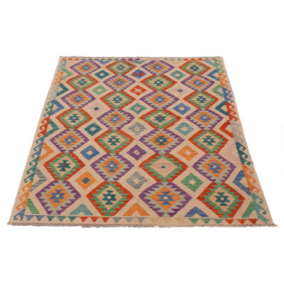 Farson One-of-a-Kind 5'7" X 7'9" New Age Wool Area Rug in Beige