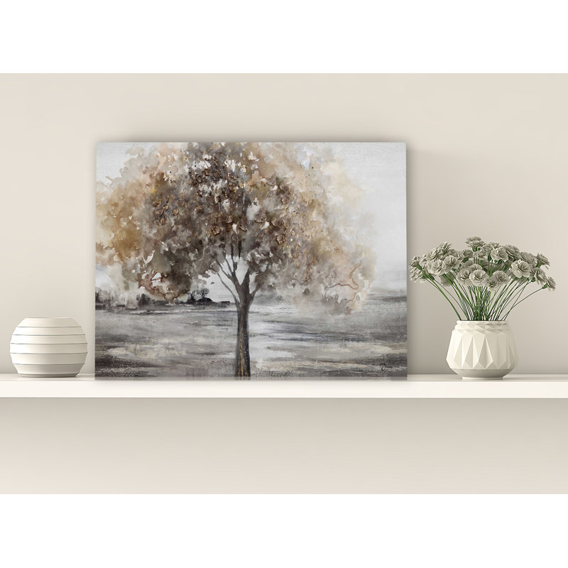 Peinture sur toile tendue, H 12 po x l 16 po x P 1,5 po