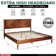 Panthera Solid Wood Bed Frame with Artistic Patterned Headboard