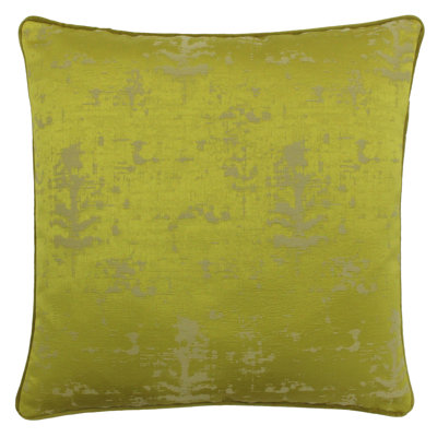 Marylebone Abstract Green Square Cushion