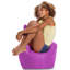 Fauteuil à billes avec siège structuré pour tout-petits et enfants, fauteuil confortable pour jouer, lire et regarder la télévision pour enfants, fauteuil Pasadena, plusieurs couleurs et tissus-5621582