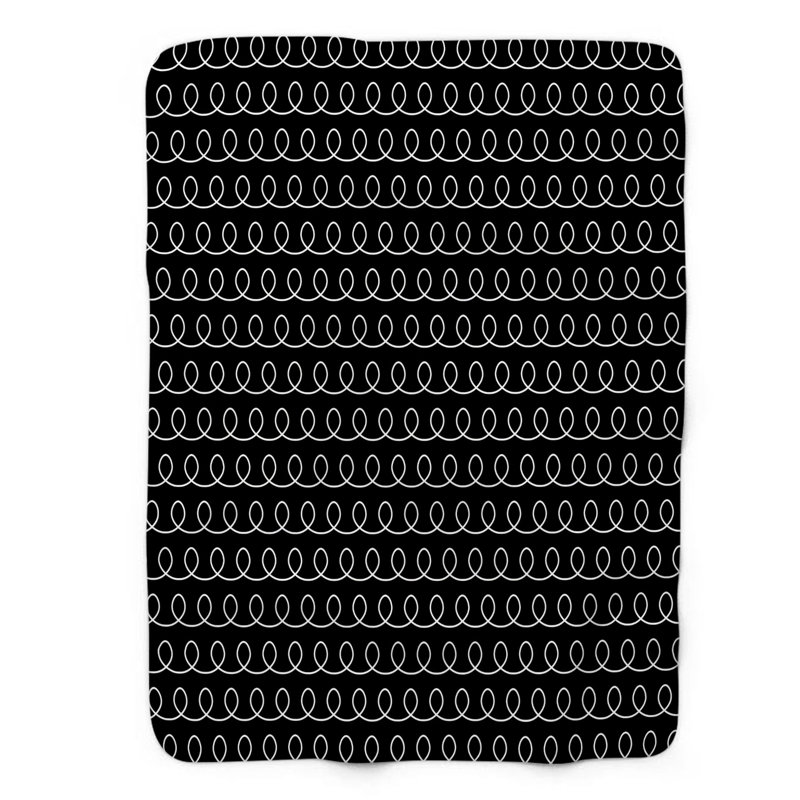 Black Light - Couverture Sherpa 1 pièce de qualité supérieure 0207, L 60 po x L 80 po