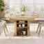 47-59" Extendable Dining Table With Storage For 4-6