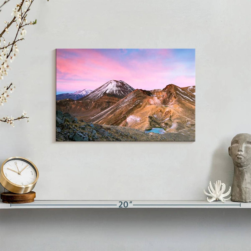 Senne Tongariro Mountainscape, 8" H x 12" W
