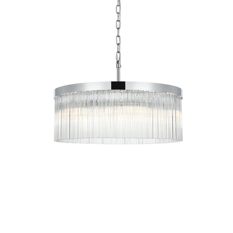 Lustre Lu 24 pouces , Chrome chrome