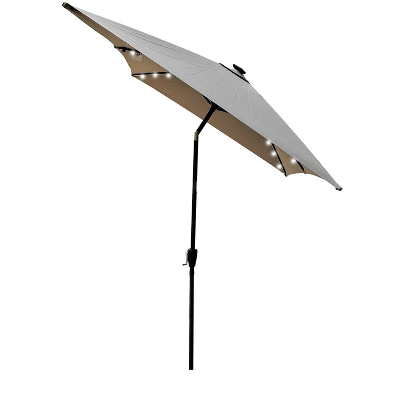 Parasol Taibah 120 avec contrepoids inclus, Gris moyen