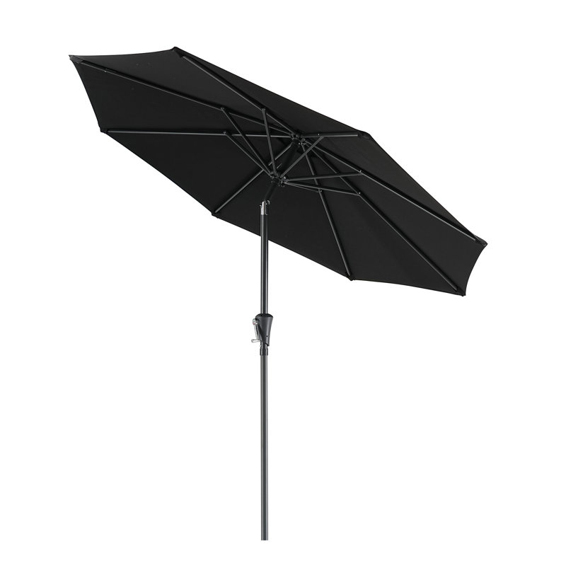 Parasol de marché 108 po Ruel, 7,5ft, Noir