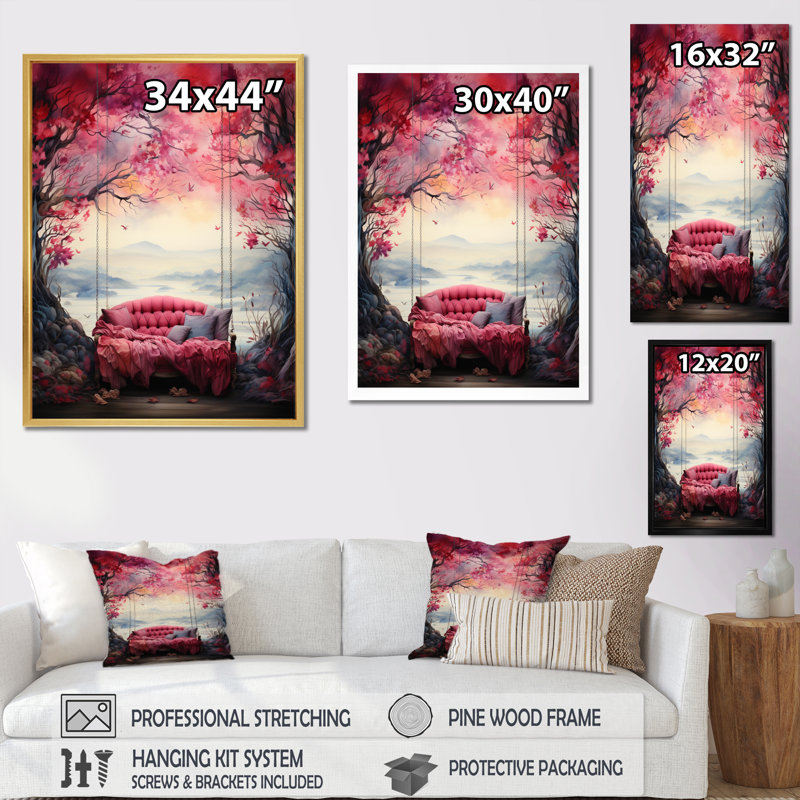 Tykeria Bohemian Art Bohemian Reverie sur impression sur toile, H 20 po x l 12 po x P 1 po, Encadrement doré