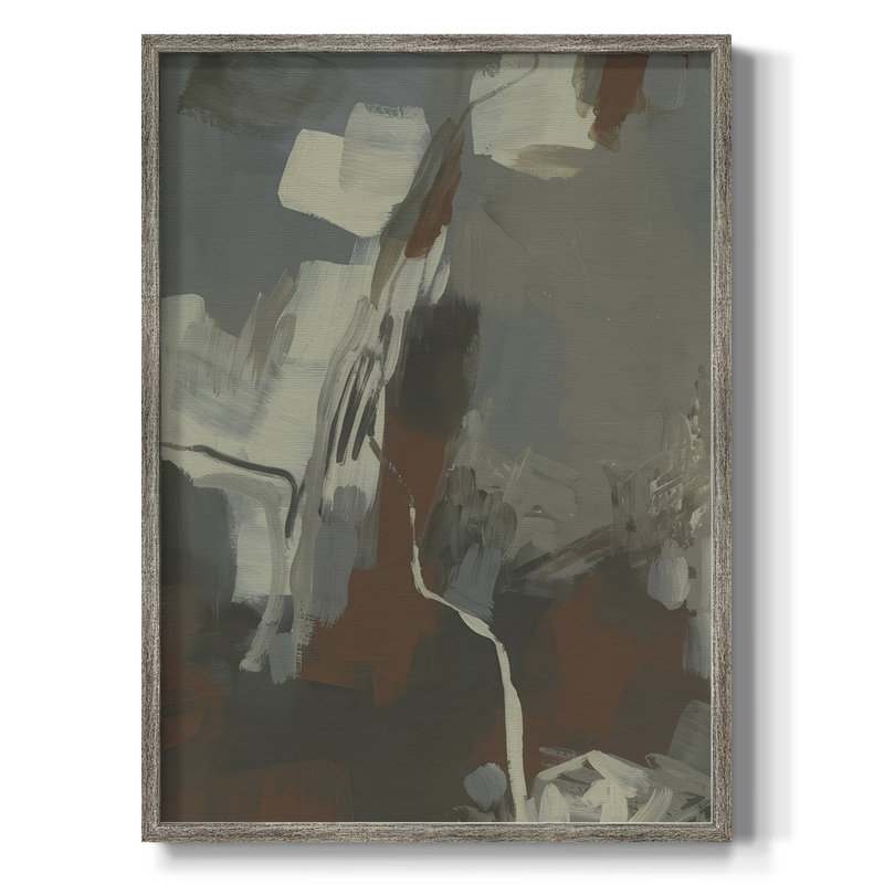Mudstone Graffiti II, reproduction encadrée - bois massif, H 11 po x l 9 po
