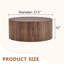 A Simple Cylindrical Coffee Table Only The Table, No Chairs.-732627518