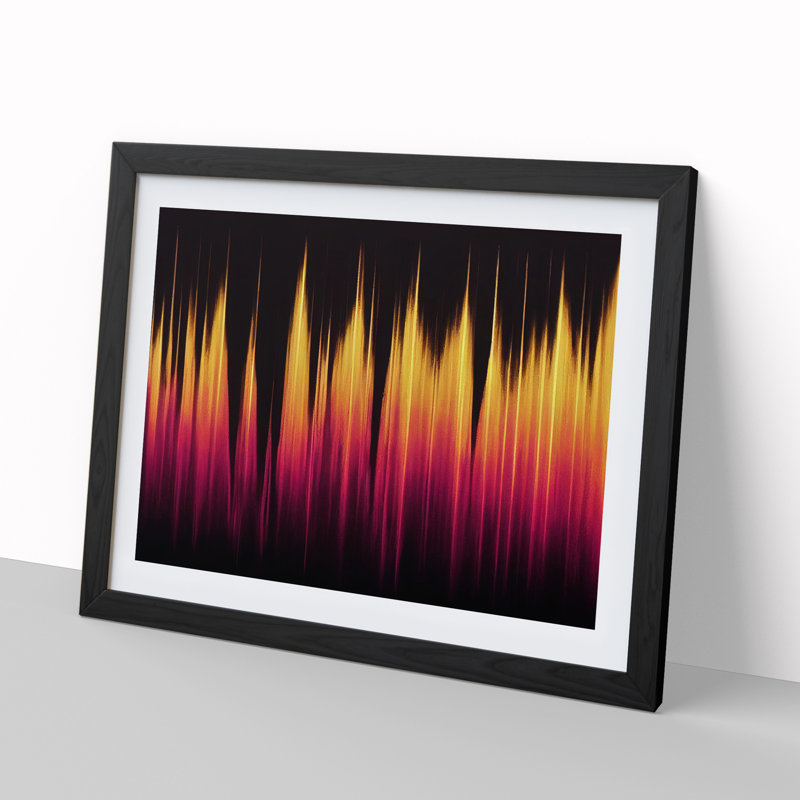 Electronic Audio Sound Bar Vol.5 Abstract - Single Picture Frame Print, 46cm H x 64cm W x 2cm D, Black 