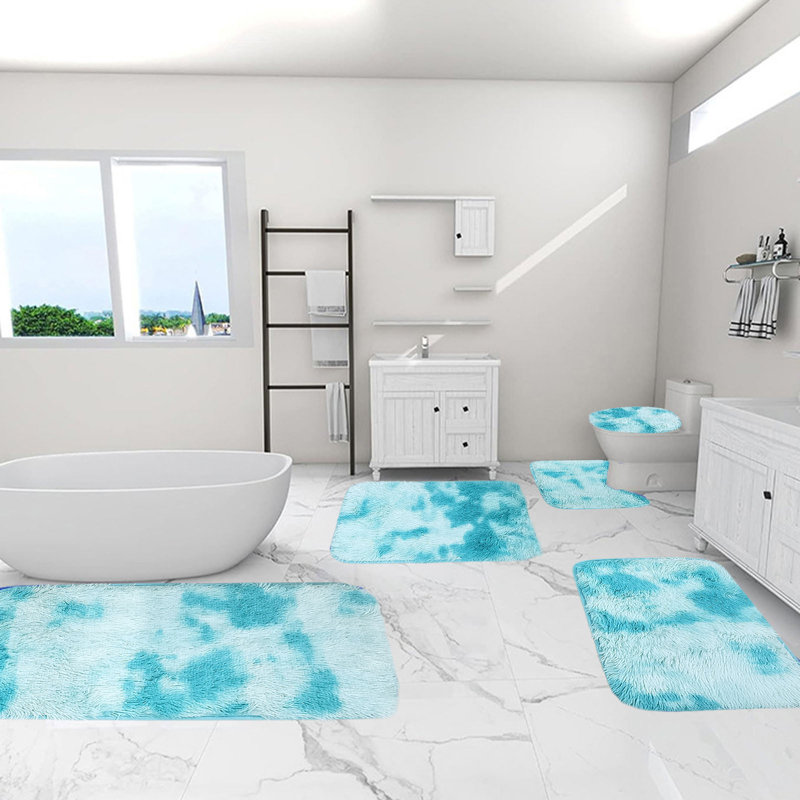 Ensemble de tapis de salle de bain 5 pièces