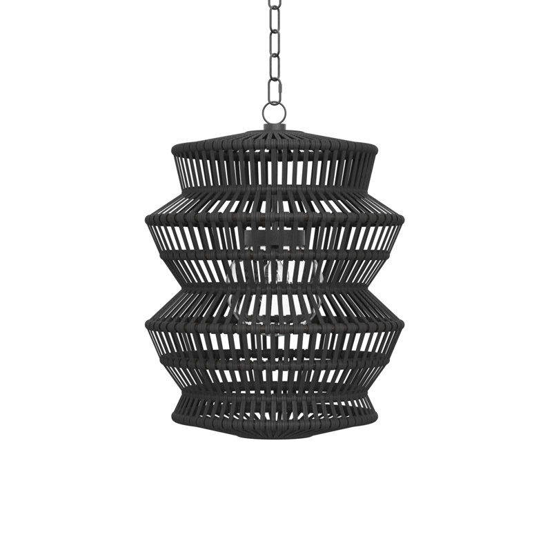 Mckenna Outdoor Pendant - Onyx, 26" H x 20" W x 20" D, Onyx
