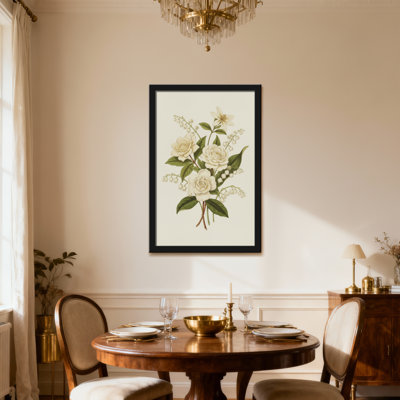 Plantes et fleurs roses blanches et muguet