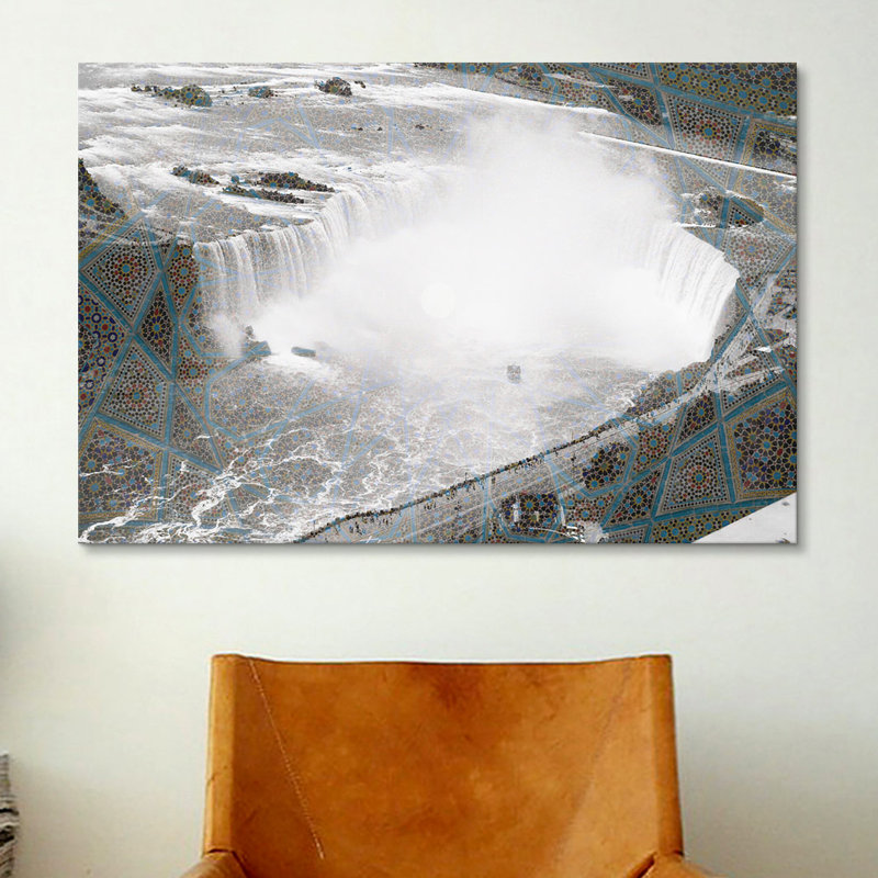 « canada niagra chute 4 », reproduction de photo sur toile, H 8 po x l 12 po x P 0,75 po
