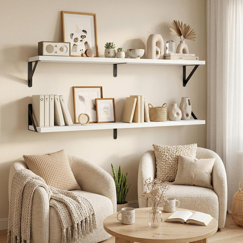 3 Piece Wood Floating Shelf