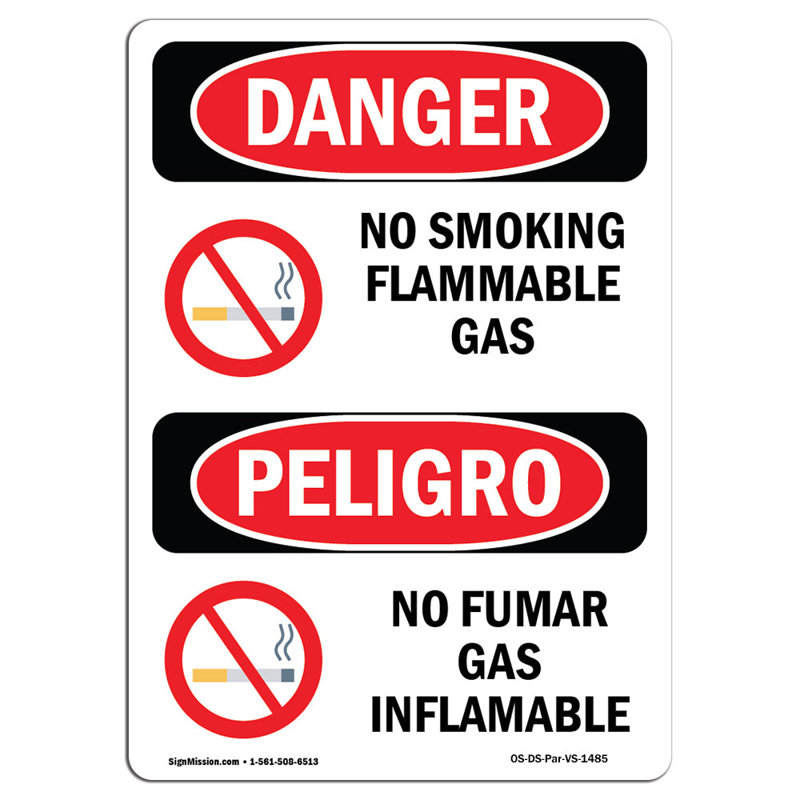 Signe de danger «Interflammable», H 24 po x l 18 po x P 0,1 po