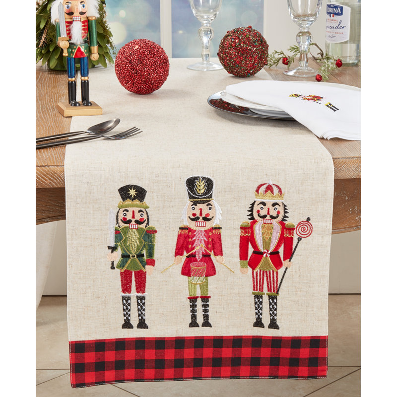 Christmas Elegance Nutcracker Table Runner