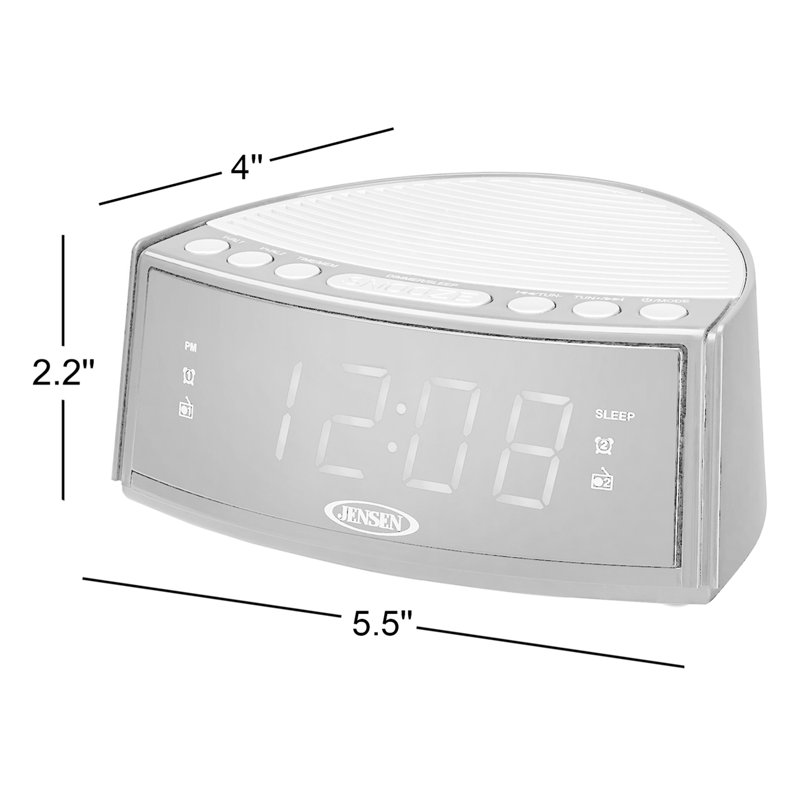 Digital Electric Tabletop Clock with Alarm in Black