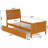 Fitzsimmons Solid Wood Platform Bed with Matching Footboard and Trundle-156627433-156626967